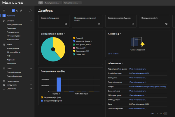 ISPmanager website control panel